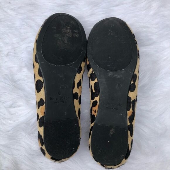 Kate Spade Helen Too Flat Leopard Calf Hair Flats - Picture 5 of 6